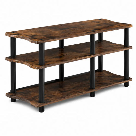 Estantería para TV de madera y metal 120x40x50 cm
