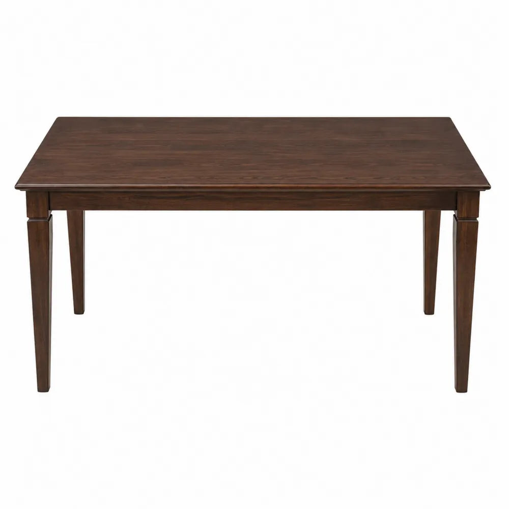 Mesa de comedor de madera maciza marrón 150x90x75 cm