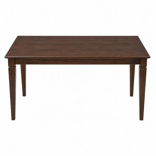 Mesa de comedor de madera maciza marrón 150x90x75 cm